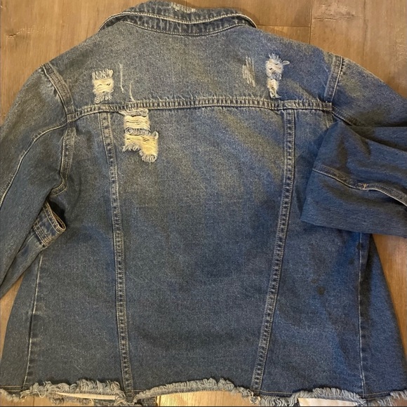 Distressed Denim Jacket - Picture 3 of 3